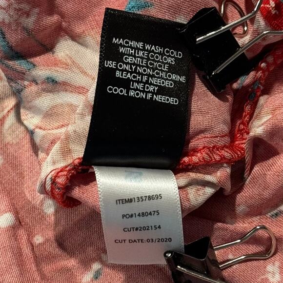 NWT Torrid Top Y2K Boho Cottage Festival Romantic Button Up Floral Red Size 3 3X - Picture 5 of 6